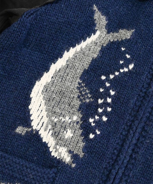 KHOKI(コッキ)の「【KHOKI】Combination cowichan sweater(ニット/セーター・メンズ・ブラウン/ブルー・2/3)」の9枚目の写真