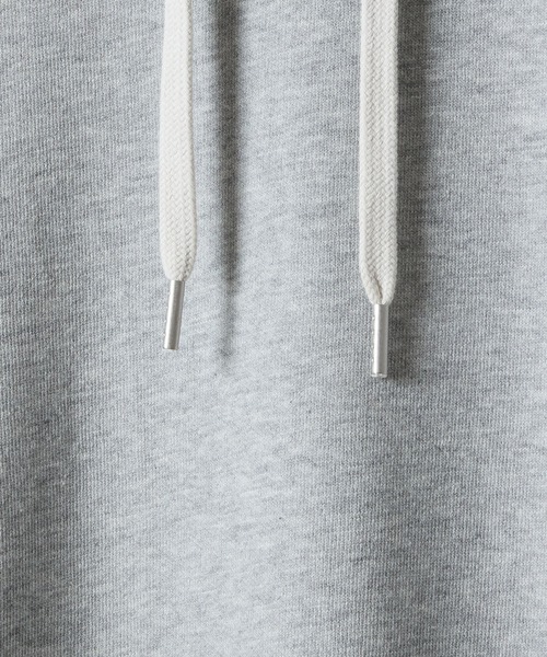 NUMBER (N)INE(ナンバーナイン)の「FIRM COTTON LIGHT SHORT PILE PULLOVER SWEAT HOODIE / ファーム コットン ライト ミニ裏毛 ワンポイント ロゴプリント スウェット プルオーバー パーカー(パーカー・メンズ・ブラック/トップグレー・M/L/XL)」の12枚目の写真