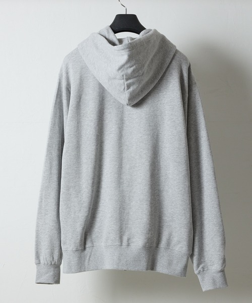 NUMBER (N)INE(ナンバーナイン)の「FIRM COTTON LIGHT SHORT PILE PULLOVER SWEAT HOODIE / ファーム コットン ライト ミニ裏毛 ワンポイント ロゴプリント スウェット プルオーバー パーカー(パーカー・メンズ・ブラック/トップグレー・M/L/XL)」の14枚目の写真