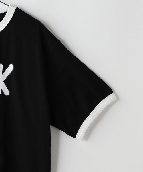 F-LAGSTUF-F（フラグスタフ）の「F-LAGSTUF-F / フラグスタフ "FXXK" RINGER T-SHIRT（Tシャツ/カットソー・メンズ・チャコールグレー/ブラック・MEDIUM/LARGE）」の4枚目の写真