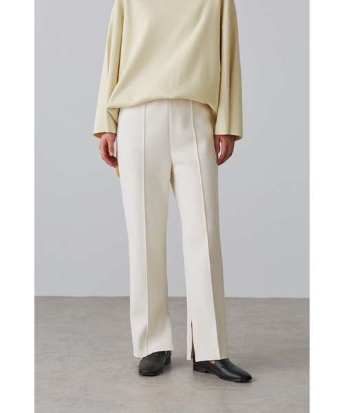 YLEVE(イレーヴ)の「YLEVE / TWEEDY BONDING JERSEY TR(その他パンツ・レディース・ブラック/ホワイト・0/1/2)」の3枚目の写真
