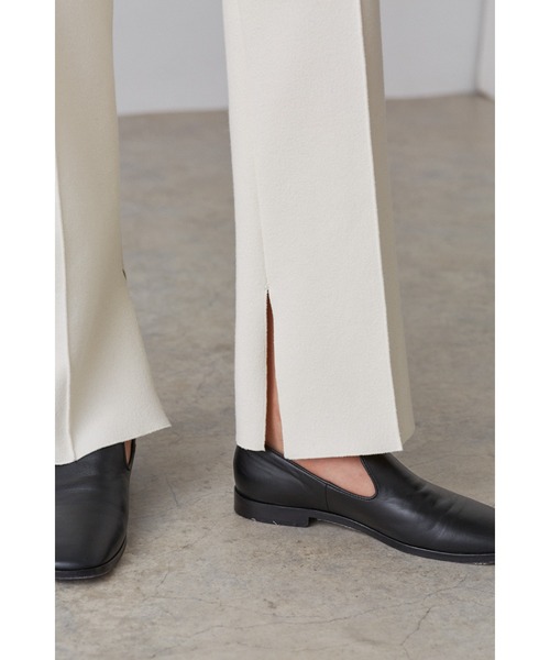 YLEVE(イレーヴ)の「YLEVE / TWEEDY BONDING JERSEY TR(その他パンツ・レディース・ブラック/ホワイト・0/1/2)」の6枚目の写真