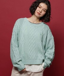 【POLO British Country Spirit】ケーブルニットプルオーバー