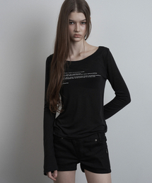 Signature Slogan Long Sleeve (black)