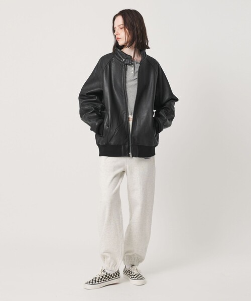 California General Store(California General Store)の「<CGS.>レザー ハリントン ジャケット(その他アウター・メンズ・ブラック・L/S/M)」の4枚目の写真