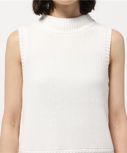 ikka（イッカ）の「6Gフリンジベスト               （ベスト・レディース・オリーブ/オフホワイト・FREE）」の7枚目の写真