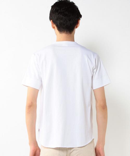 coen(コーエン)の「【C.MC】USAコットンヘンリーネックポケットTシャツ(Tシャツ/カットソー・メンズ・ブラック/ネイビー/ホワイト/オリーブ・X-LARGE/MEDIUM/LARGE/SMALL)」の19枚目の写真