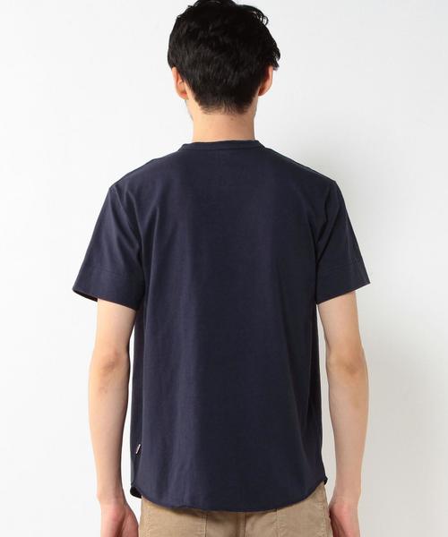 coen(コーエン)の「【C.MC】USAコットンヘンリーネックポケットTシャツ(Tシャツ/カットソー・メンズ・ブラック/ネイビー/ホワイト/オリーブ・X-LARGE/MEDIUM/LARGE/SMALL)」の12枚目の写真