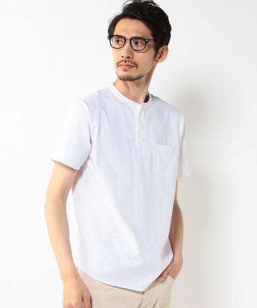coen(コーエン)の「【C.MC】USAコットンヘンリーネックポケットTシャツ(Tシャツ/カットソー・メンズ・ブラック/ネイビー/ホワイト/オリーブ・X-LARGE/MEDIUM/LARGE/SMALL)」の14枚目の写真