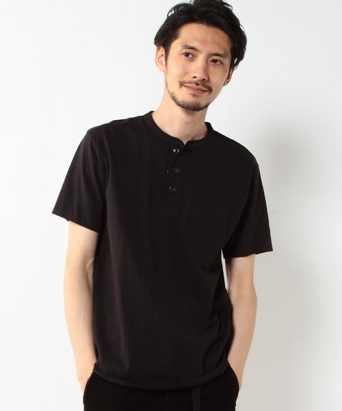 coen(コーエン)の「【C.MC】USAコットンヘンリーネックポケットTシャツ(Tシャツ/カットソー・メンズ・ブラック/ネイビー/ホワイト/オリーブ・X-LARGE/MEDIUM/LARGE/SMALL)」の15枚目の写真