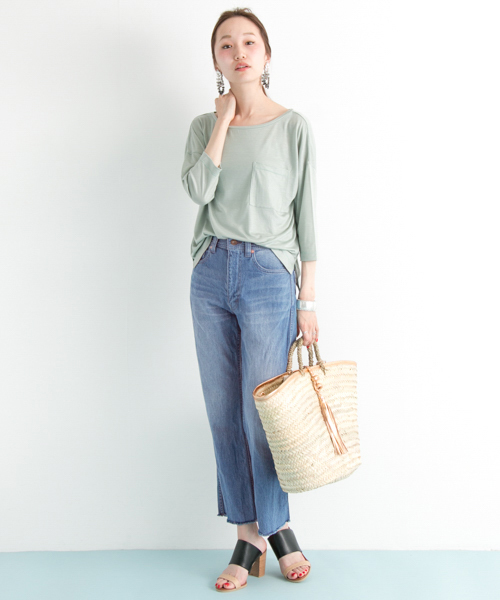 URBAN RESEARCH（アーバンリサーチ）の「UR コーンデニムパンツ（デニムパンツ・レディース・ブルー系その他/ライトインディゴブルー・36/38）」の9枚目の写真