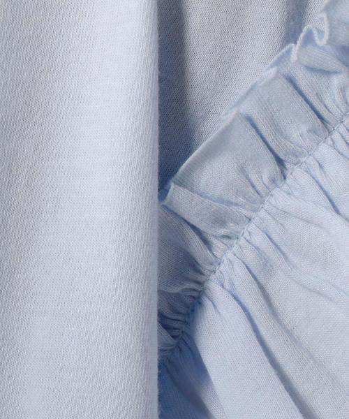 Jewel Changes（ジュエルチェンジズ）の「★JCLW 袖フリル 肩落ち Tシャツ（Tシャツ/カットソー・レディース・ホワイト/ブラック/ライトブルー・FREE）」の11枚目の写真