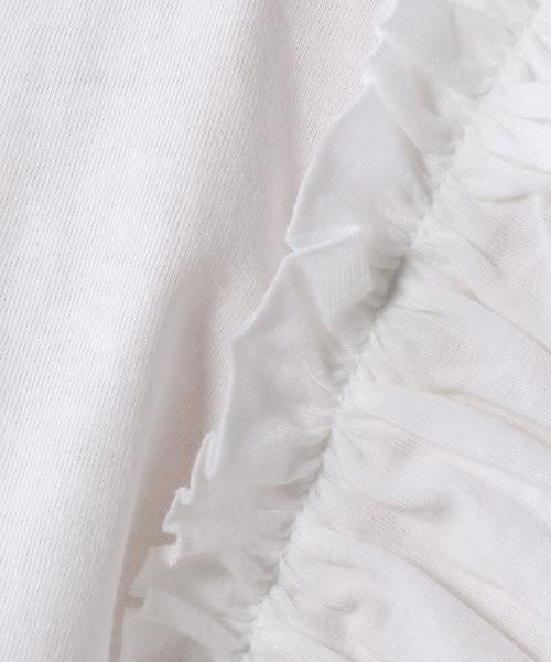 Jewel Changes（ジュエルチェンジズ）の「★JCLW 袖フリル 肩落ち Tシャツ（Tシャツ/カットソー・レディース・ホワイト/ブラック/ライトブルー・FREE）」の13枚目の写真