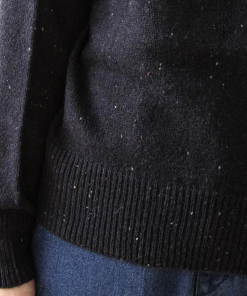 coen(コーエン)の「カラーネップオフショルダーニット(ニット/セーター・レディース・ライトグレー/ネイビー・MEDIUM/LARGE)」の5枚目の写真