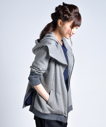 テントライン裏毛ライトパーカー