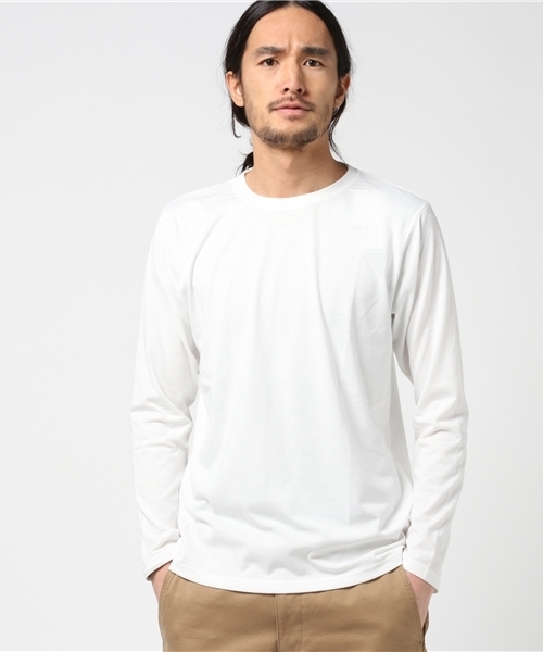 WEGO（ウィゴー）の「WEGO/クルーネックロングTシャツ（Tシャツ/カットソー・メンズ・杢グレー/ブラック/ネイビー/ホワイト・LARGE/MEDIUM）」の13枚目の写真