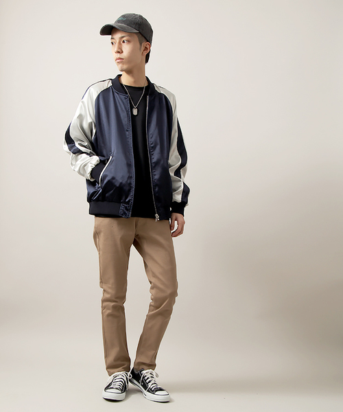 WEGO（ウィゴー）の「WEGO/クルーネックロングTシャツ（Tシャツ/カットソー・メンズ・杢グレー/ブラック/ネイビー/ホワイト・LARGE/MEDIUM）」の19枚目の写真