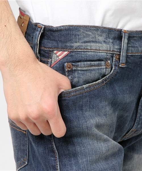 Denim & Supply Ralph Lauren（デニムアンドサプライラルフローレン）の「D&S プロスペクト スリム ショートパンツ（デニムパンツ・メンズ・ブルー系9・30/32/28/36/34）」の12枚目の写真