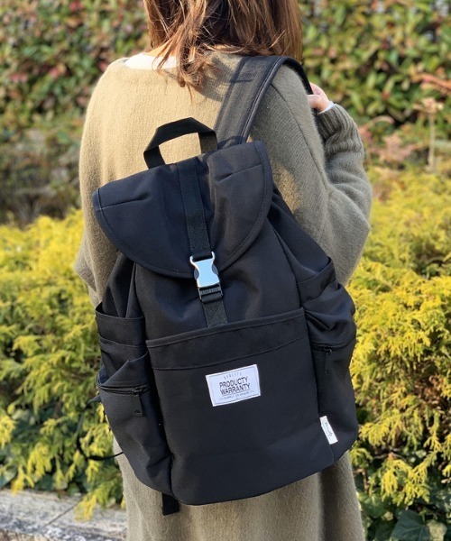 PRODUCTY WARRANTY（プロダクティワランティ）の「【 PRODUCTY WARRANTY 】 プロダクティー シングルバックル バックパック（バックパック/リュック・レディース・ブラック/ネイビー/チャコール/グレー・FREE）」の16枚目の写真