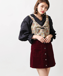 WEGO | WEGO/前ボタンコーデュロイミニスカート(スカート)