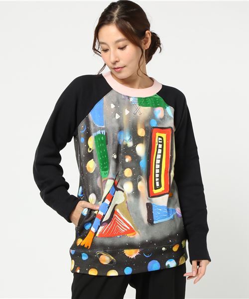 ツモリチサト ノルディック柄 カウチンセーター　SUMORI CHISATO TSUMORI CHISATO（ツモリチサト）の「TCﾕﾆﾊﾞｰｽｸﾞﾗﾌｨｯｸT
