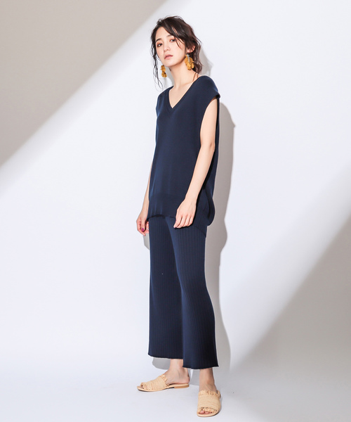 CIAOPANIC（チャオパニック）の「ニットパンツ（その他パンツ・レディース・アイボリー/ブラウン/ネイビー/グレー・FREE）」の17枚目の写真