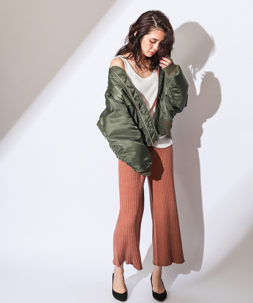 CIAOPANIC（チャオパニック）の「ニットパンツ（その他パンツ・レディース・アイボリー/ブラウン/ネイビー/グレー・FREE）」の15枚目の写真