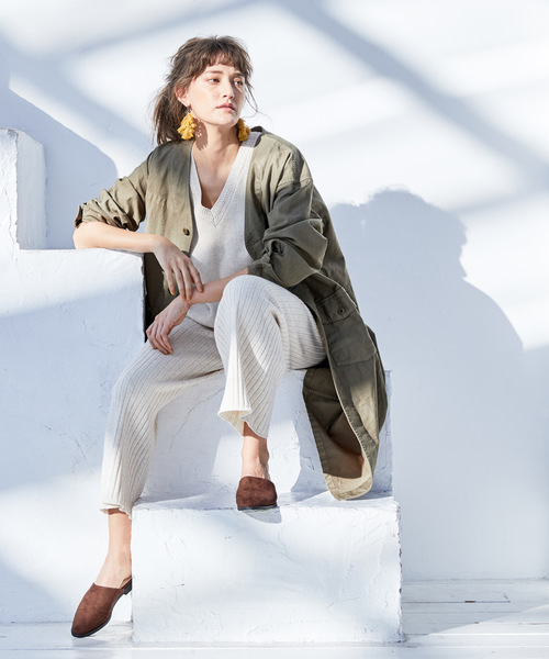 CIAOPANIC（チャオパニック）の「ニットパンツ（その他パンツ・レディース・アイボリー/ブラウン/ネイビー/グレー・FREE）」の5枚目の写真