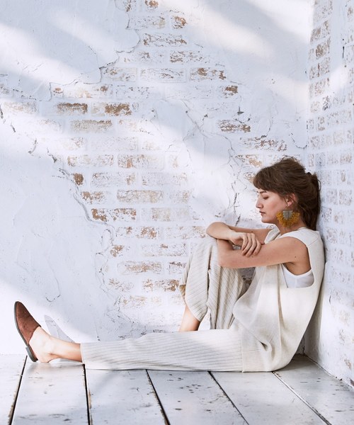 CIAOPANIC（チャオパニック）の「ニットパンツ（その他パンツ・レディース・アイボリー/ブラウン/ネイビー/グレー・FREE）」の22枚目の写真