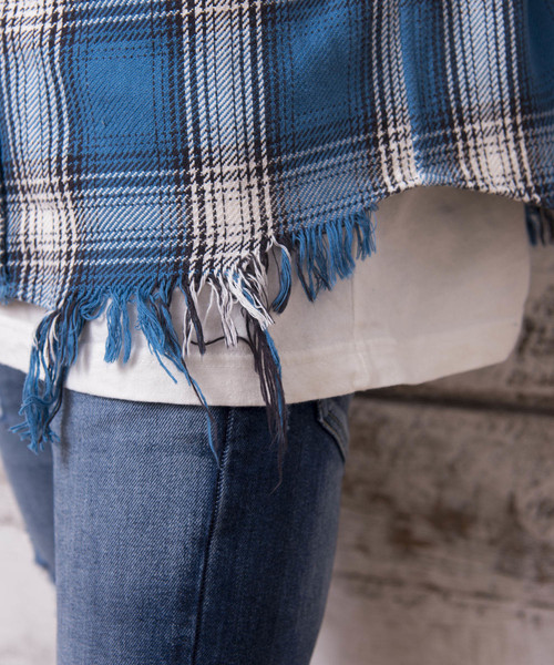 #Re:room(リルーム)の「ヴィンテージダメージシャツ(シャツ/ブラウス・メンズ・ブルー/グリーン/レッド・SMALL/MEDIUM)」の21枚目の写真