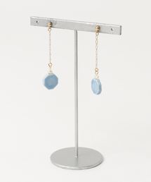【IRODORI】揺れる六角のpierce(水色)