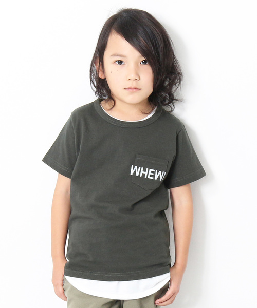 devirock(デビロック)の「ポケット付きロゴプリント半袖Tシャツ カットソー(Tシャツ/カットソー・キッズ・その他1/その他3/その他4/その他2/その他5・150cm/110cm/140cm/120cm/100cm/130cm/160cm)」の2枚目の写真