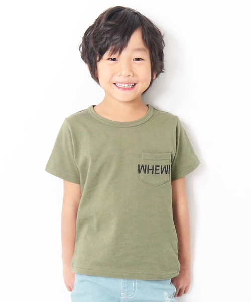 devirock(デビロック)の「ポケット付きロゴプリント半袖Tシャツ カットソー(Tシャツ/カットソー・キッズ・その他1/その他3/その他4/その他2/その他5・150cm/110cm/140cm/120cm/100cm/130cm/160cm)」の3枚目の写真