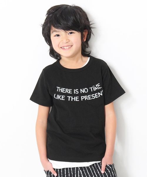 devirock(デビロック)の「ポケット付きロゴプリント半袖Tシャツ カットソー(Tシャツ/カットソー・キッズ・その他1/その他3/その他4/その他2/その他5・150cm/110cm/140cm/120cm/100cm/130cm/160cm)」の1枚目の写真