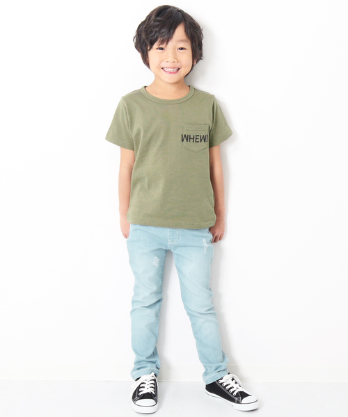 devirock(デビロック)の「ポケット付きロゴプリント半袖Tシャツ カットソー(Tシャツ/カットソー・キッズ・その他1/その他3/その他4/その他2/その他5・150cm/110cm/140cm/120cm/100cm/130cm/160cm)」の7枚目の写真