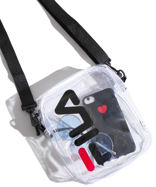 FILA（フィラ）の「∴WEGO/FILA別注ロゴミニショルダーバッグ（ショルダーバッグ・レディース・ホワイト/ブラック/その他1/トリコロール・FREE）」の3枚目の写真