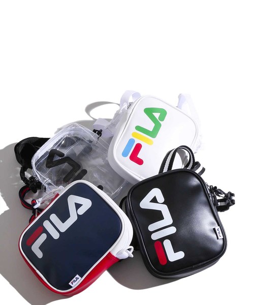 FILA（フィラ）の「∴WEGO/FILA別注ロゴミニショルダーバッグ（ショルダーバッグ・レディース・ホワイト/ブラック/その他1/トリコロール・FREE）」の11枚目の写真