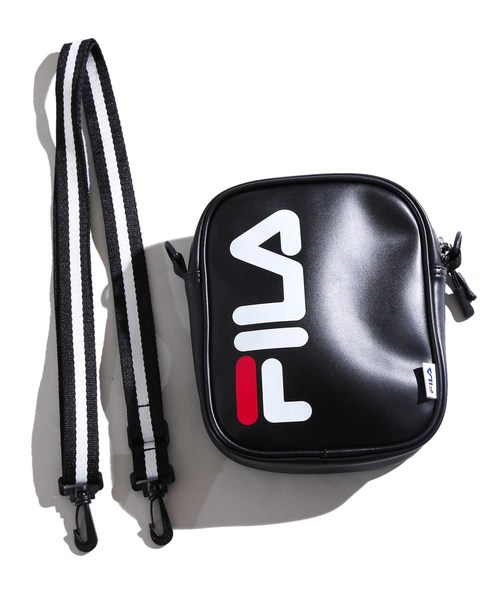 FILA（フィラ）の「∴WEGO/FILA別注ロゴミニショルダーバッグ（ショルダーバッグ・レディース・ホワイト/ブラック/その他1/トリコロール・FREE）」の10枚目の写真