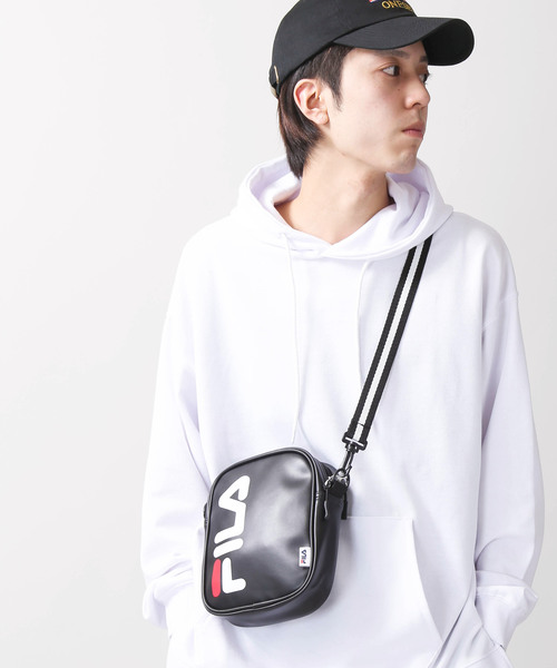 FILA（フィラ）の「∴WEGO/FILA別注ロゴミニショルダーバッグ（ショルダーバッグ・レディース・ホワイト/ブラック/その他1/トリコロール・FREE）」の14枚目の写真