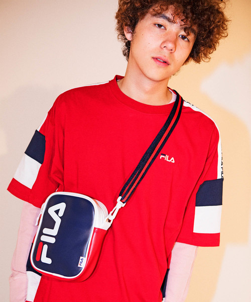 FILA（フィラ）の「∴WEGO/FILA別注ロゴミニショルダーバッグ（ショルダーバッグ・レディース・ホワイト/ブラック/その他1/トリコロール・FREE）」の15枚目の写真