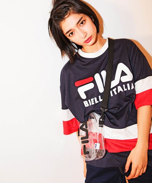 FILA（フィラ）の「∴WEGO/FILA別注ロゴミニショルダーバッグ（ショルダーバッグ・レディース・ホワイト/ブラック/その他1/トリコロール・FREE）」の16枚目の写真