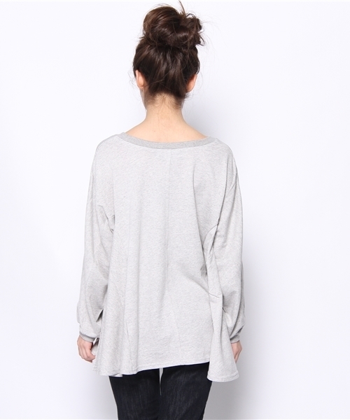 CIAOPANIC（チャオパニック）の「【Ciaopanic】裏毛フレアPO（Tシャツ/カットソー・レディース・オフホワイト/グレー/ブルー・FREE）」の6枚目の写真