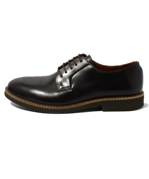 green label relaxing（グリーンレーベルリラクシング）の「GLR プレーントゥ BLUCHER オックスフォード シューズ（ドレスシューズ・メンズ・ブラック/ダークブラウン・40/41/42/43）」の3枚目の写真