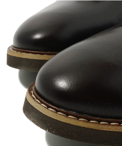 green label relaxing（グリーンレーベルリラクシング）の「GLR プレーントゥ BLUCHER オックスフォード シューズ（ドレスシューズ・メンズ・ブラック/ダークブラウン・40/41/42/43）」の7枚目の写真