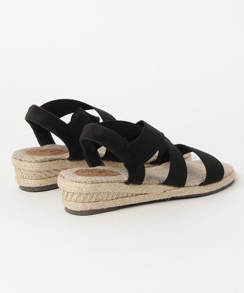 COLONY 2139（コロニートゥーワンスリーナイン）の「ジュート巻クロスストラップサンダル（サンダル・レディース・ライトグレー/ブラック/カーキ・LARGE/MEDIUM）」の4枚目の写真