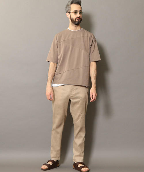 BEAUTY&YOUTH UNITED ARROWS（ビューティーアンドユースユナイテッドアローズ）の「BY コンビファブリック パネル Tシャツ ◆（Tシャツ/カットソー・メンズ・ネイビー/ベージュ/ホワイト・X-LARGE/SMALL/MEDIUM/LARGE）」の13枚目の写真