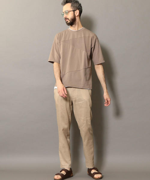 BEAUTY&YOUTH UNITED ARROWS（ビューティーアンドユースユナイテッドアローズ）の「BY コンビファブリック パネル Tシャツ ◆（Tシャツ/カットソー・メンズ・ネイビー/ベージュ/ホワイト・X-LARGE/SMALL/MEDIUM/LARGE）」の12枚目の写真