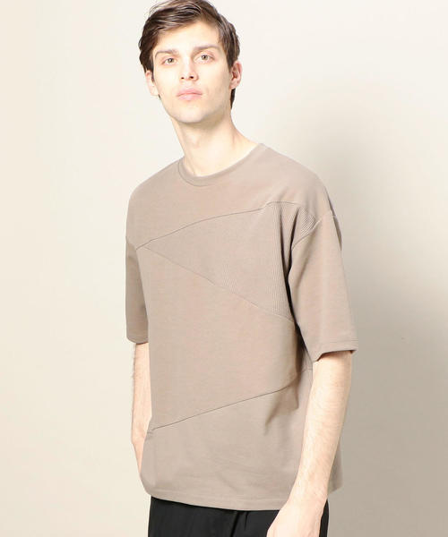 BEAUTY&YOUTH UNITED ARROWS（ビューティーアンドユースユナイテッドアローズ）の「BY コンビファブリック パネル Tシャツ ◆（Tシャツ/カットソー・メンズ・ネイビー/ベージュ/ホワイト・X-LARGE/SMALL/MEDIUM/LARGE）」の22枚目の写真