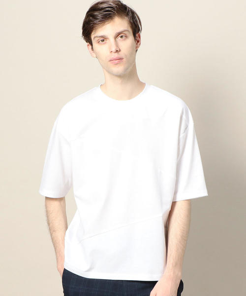 BEAUTY&YOUTH UNITED ARROWS（ビューティーアンドユースユナイテッドアローズ）の「BY コンビファブリック パネル Tシャツ ◆（Tシャツ/カットソー・メンズ・ネイビー/ベージュ/ホワイト・X-LARGE/SMALL/MEDIUM/LARGE）」の21枚目の写真