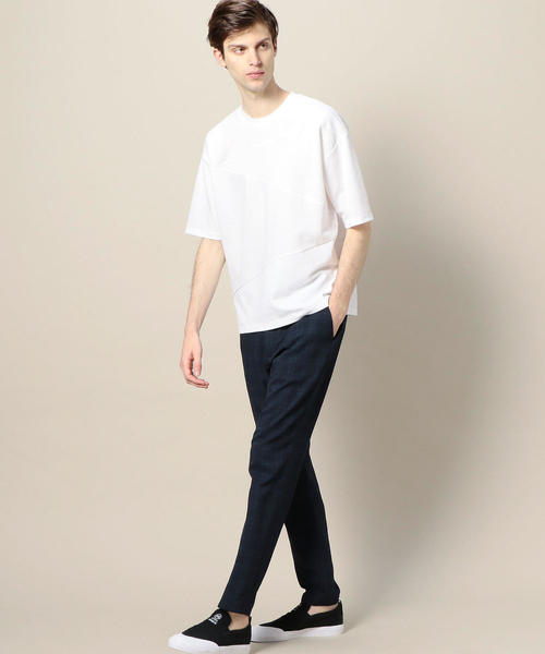 BEAUTY&YOUTH UNITED ARROWS（ビューティーアンドユースユナイテッドアローズ）の「BY コンビファブリック パネル Tシャツ ◆（Tシャツ/カットソー・メンズ・ネイビー/ベージュ/ホワイト・X-LARGE/SMALL/MEDIUM/LARGE）」の20枚目の写真